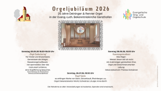 Orgeljubiläum Plakat